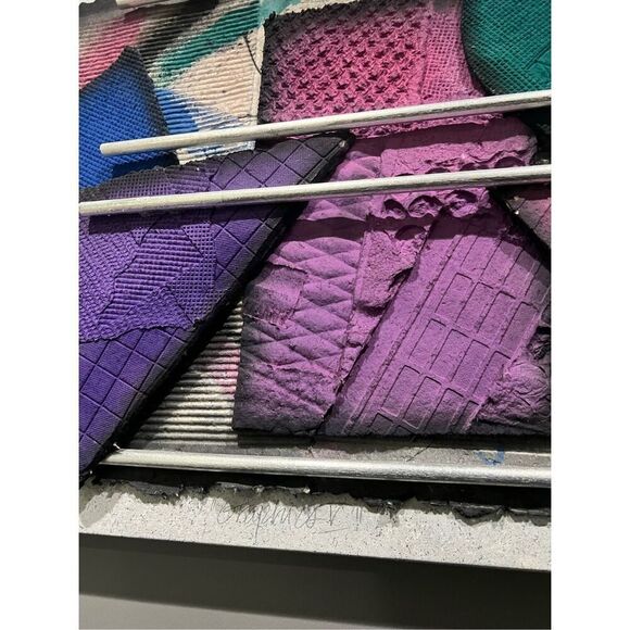 Postmodern 3D Mixed Media Art – “Graphics V” by M. Spillers (Circa 80s/90s) - Picture 7 of 10